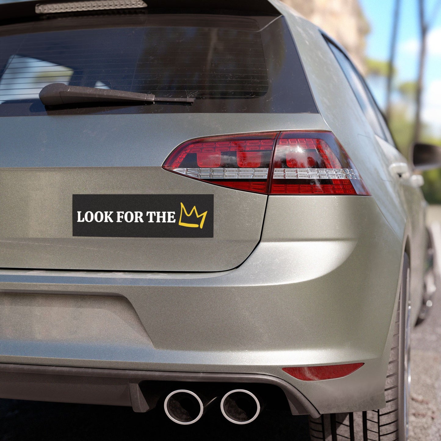 No Damage Car Magnet - 'Look for the Crown'